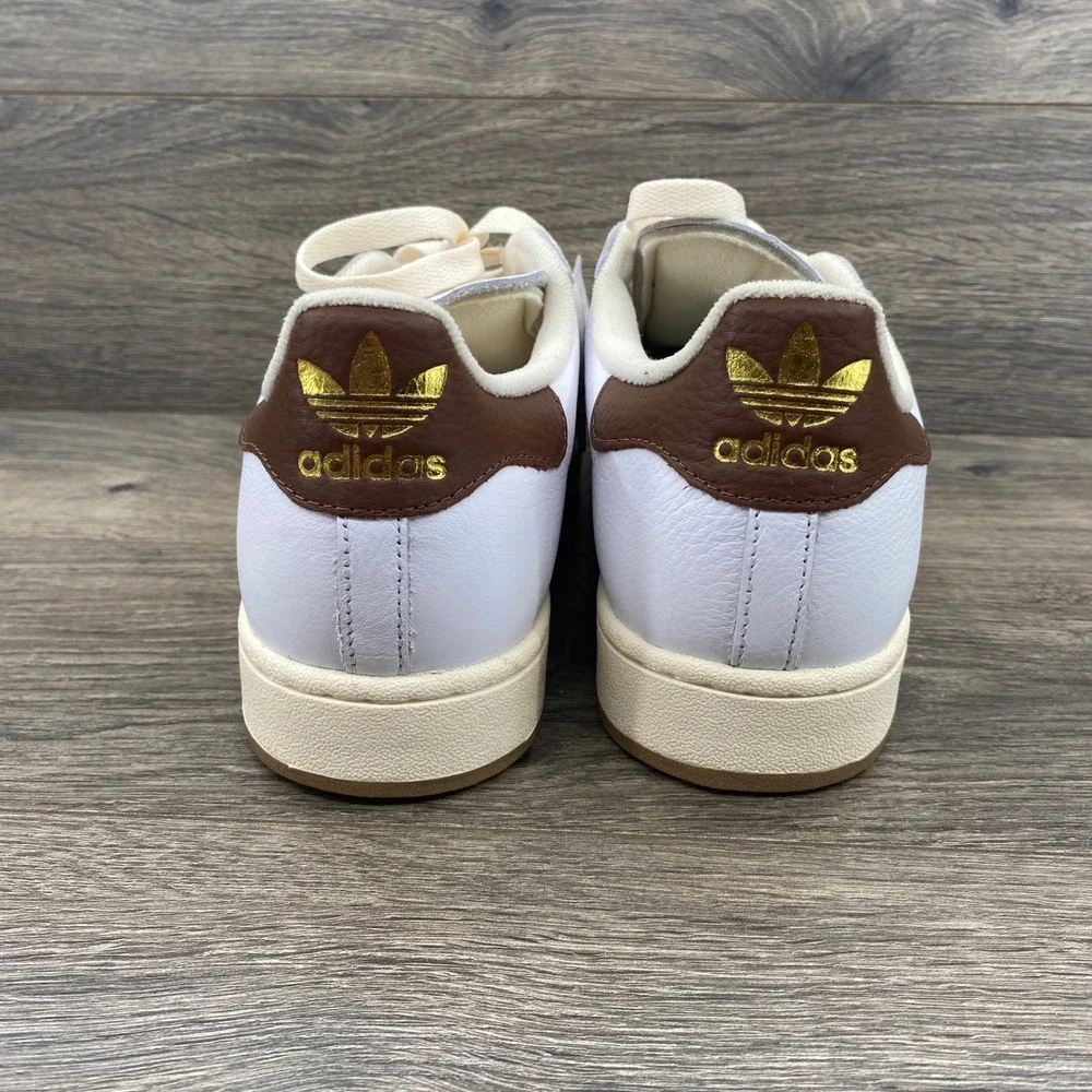 Adidas Superstar II Sneakers Mens 10.5 White Black Brown Shell Toe KK1963